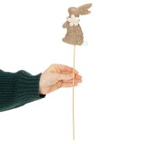 Artikel Påskehare-dekorationsfigur til forårsdekorationer og sæsonbestemte detaljer, 42 cm, 8 stk.