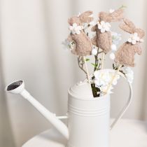 Artikel Påskehare-dekorationsfigur til forårsdekorationer og sæsonbestemte detaljer, 42 cm, 8 stk.