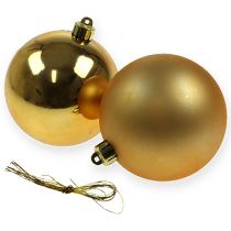Artikel Julekugle guld 10cm 4 stk