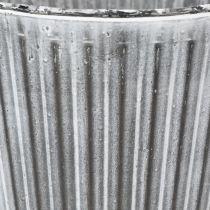 Artikel Plantepotte, dekorativ potte med håndtag, metalpotte til plantning Ø25,5 cm