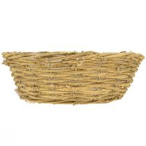 Artikel Rund plantekasse, naturlig vinrankedekoration, Ø35 cm H12 cm