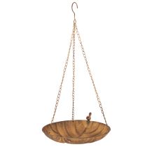 Artikel Dekorativ hængeskål, havedekoration, rustlook, Ø31 cm, L62 cm