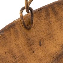 Artikel Dekorativ hængeskål, havedekoration, rustlook, Ø31 cm, L62 cm