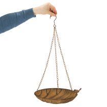 Artikel Dekorativ hængeskål, havedekoration, rustlook, Ø31 cm, L62 cm
