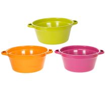 Artikel Plademetalplantekasse, forårsdekoration til stuen, 25 cm, 3 stk.