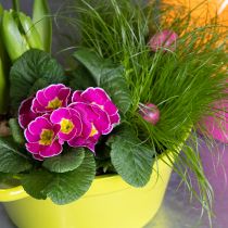 Artikel Plademetalplantekasse, forårsdekoration til stuen, 25 cm, 3 stk.