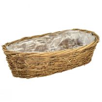 Artikel Planteskål naturlig vinblomstskål oval 40x19x11,5cm