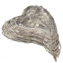 Artikel Rattan plantekasse, buet, naturhvid, 30x35 cm
