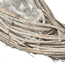 Artikel Planteskål bølgerattan naturhvid 40x14x6cm 2stk