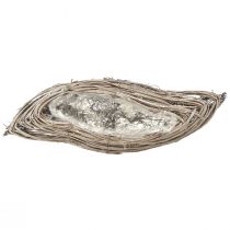 Artikel Planteskål bølgerattan naturhvid 40x14x6cm 2stk