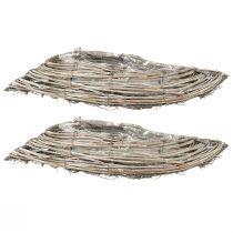Artikel Planteskål bølgerattan naturhvid 40x14x6cm 2stk