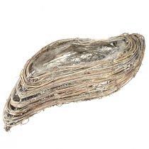 Artikel Plantebåd plante bølgerattan naturhvid 45x16cm