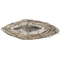 Artikel Rattan Plantepotter i Vine, Naturhvide, 40x13cm, 2 Stk. - Landstedsindretning Planter