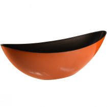 Artikel Moderne bådskål i orange – 39 cm – alsidig til dekoration og beplantning – 2 stk