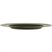 Artikel Elegant mørkegrøn plastplade 28 cm 4stk