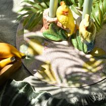 Artikel Dækkeservietter Runde Grå Filt Sommer Citron 31cm 2 stk