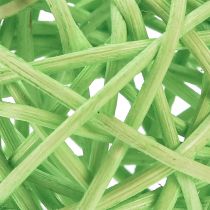 Artikel Rattankugler grøn lysegrøn creme assorteret rattan Ø5cm 24 stk
