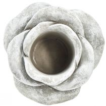 Artikel Rose keramik grav dekoration bord dekoration lysestage stor Ø17cm H9cm