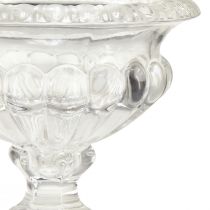 Artikel Klassisk glasskål med fod i vintage design – Klar, Ø13cm x 11 cm – Alsidig brug til trofædekoration