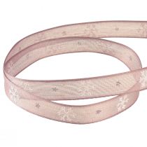 Artikel Dekorativt bånd snefnug dekorativt bånd pink B15mm L15m
