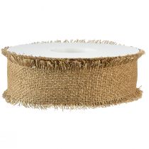 Artikel Dekorativt bånd brune guld frynser B40mm L15m
