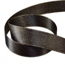 Artikel Sort bånd guld shimmer smykke bånd B25mm L20m