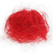 Sisal rød, juledekoration, sisal uld 300g