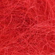 Sisal rød, juledekoration, sisal uld 300g