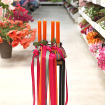 Artikel Koniske lys farvet orange 34 mm x 240 mm 4 stk.