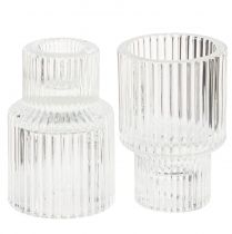 Artikel Pindelysestage glas fyrfadsstage Ø5cm H8cm 4 stk