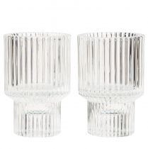 Artikel Pindelysestage glas fyrfadsstage Ø5cm H8cm 4 stk