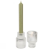 Artikel Pindelysestage glas fyrfadsstage Ø5cm H8cm 4 stk