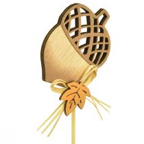 Artikel Blomsterprop træagern dekoration efterår 7x10cm 12 stk
