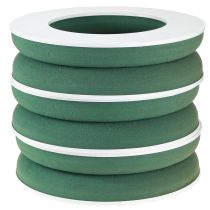 Artikel OASIS® Blomsterskumkransring Grøn H3cm Ø25cm 6 stk