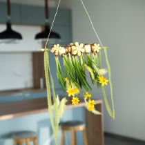 Artikel Scatter Dekoration Træ Gule Blomster Sommer Borddekoration Ø2–6cm 20 stk