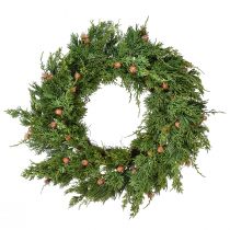 Artikel Grankrans Thuja med knopper base vinkrans Ø50cm
