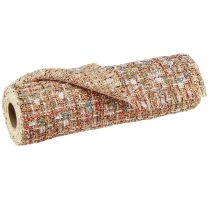 Artikel Bordløber beige farverig glitter vintage retro B19cm L1,5m