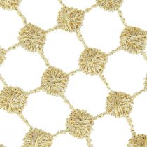 Artikel Bordløbergitter guldcreme med glitter B19cm L1,5m