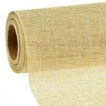 Artikel Naturlig bordløber med jute, dekorativt stof 29×450cm - Elegant bordløber til din festlige dekoration