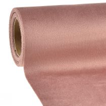 Artikel Fløjlsbordløber gammelrosa, 28×270cm - Elegant bordløber dekorativt stof til din festlige borddekoration