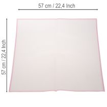 Artikel Transmatt Pink Vådbestandig Blomsterfolie 57 cm Tilskåret til Buketter 20 stk.