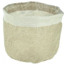 Artikel Plantekasse Jute Stofkurv Utensilo Natur Ø21cm H19cm 3stk