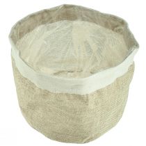 Artikel Plantekasse Jute Stofkurv Utensilo Natur Ø21cm H19cm 3stk