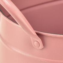 Artikel Plantekasse metal oval plantekrukke pink 24/21/18cm sæt med 3 stk