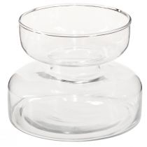 Artikel Vase løgformet glasvase Rikkie i klar Ø13cm H10cm 2stk