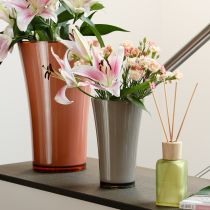 Artikel Vase “Fizzy” Ø16cm H27cm platingrå 1 stk.