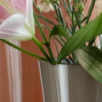 Artikel Vase “Fizzy” Ø16cm H27cm platingrå 1 stk.