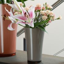 Artikel Vase “Fizzy” Ø16cm H27cm platingrå 1 stk.