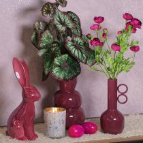 Artikel Moderne, kunstnerisk vase med lang hals og runde hanke til stilfuld indretning, 24 cm