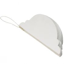 Artikel Honeycomb kugle julekugle papir hvid FSC Ø15cm H20cm